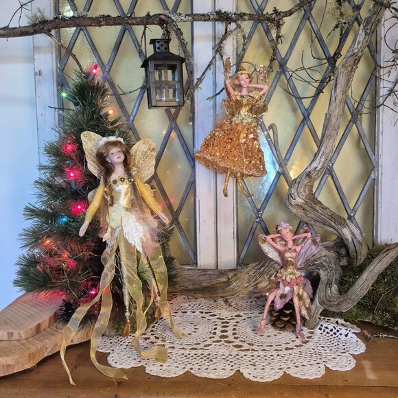 Vintage Gold Fairy Ornament - Picture 10 of 12
